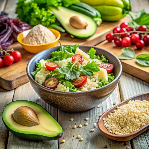 खुशबूदार बाजरा और एवोकैडो सलाद