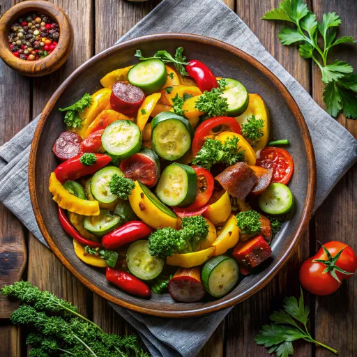 भुने हुए सब्जियों का टोमैटो क्विनोआ बाउल